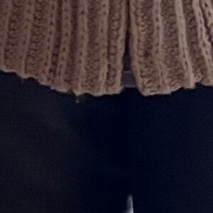 Gray Vintage Hip Length Sweater Mink Jacket